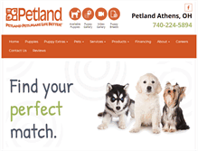 Tablet Screenshot of petlandathens.com